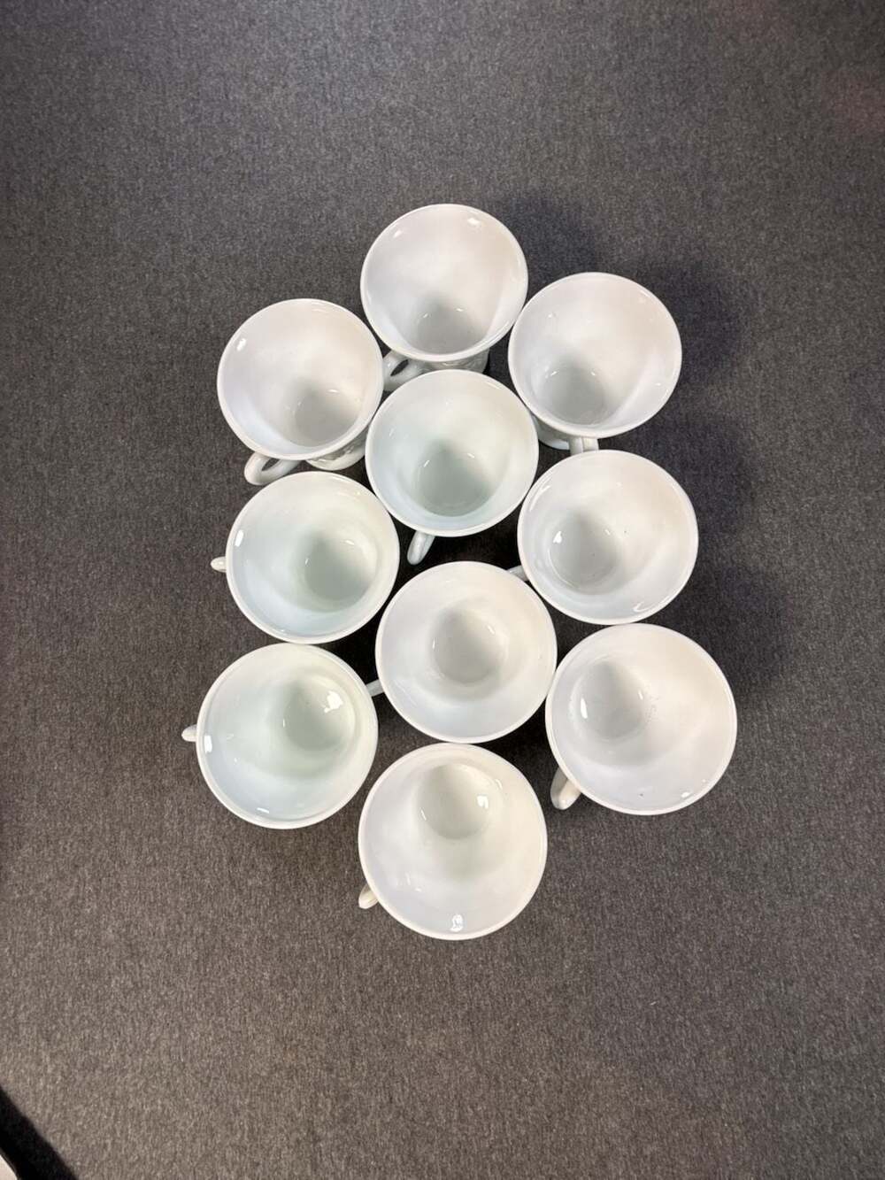 Vintage Indiana Glass Harvest Grape Milk Glass Punch Cups Set of 10